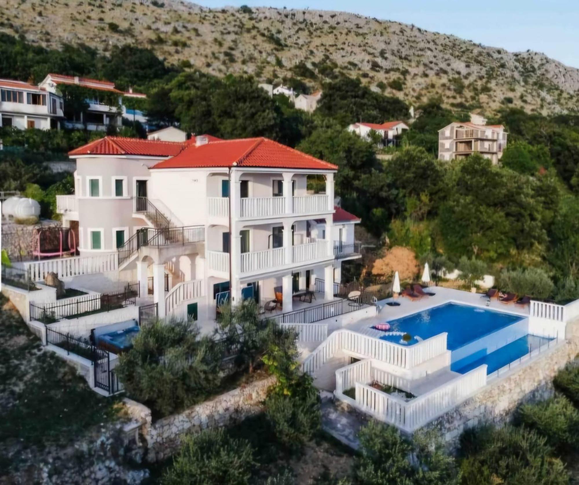 Sea View Luxury Apart Hotel Villa Conte With Swiming Pool And Romantic Spa Подстрана Экстерьер фото